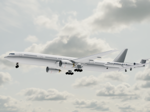 2in 1 Gulfstream Aircraft 3D Model