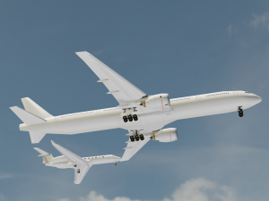 2in 1 Gulfstream Aircraft 3D Model