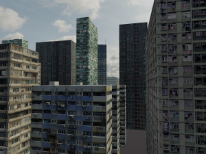 Full City Buildings detailed 3D Модель