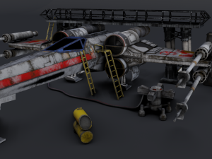 X Wing Model 3D