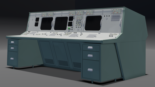 Control Mission Model 3D .c4d .max .obj .3ds .fbx .stl .blend 