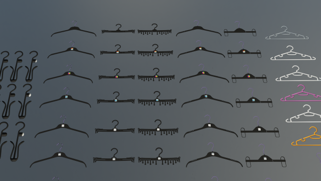 Hanger Pack 3D 模型 .c4d .max .obj .3ds .fbx .stl .blend 
