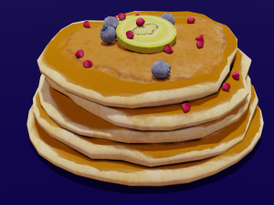 Pan cake Model 3D