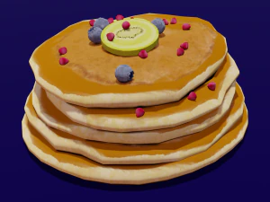 パンケーキ 3Dモデル