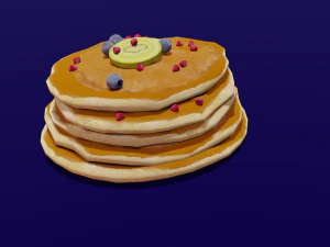 パンケーキ 3Dモデル