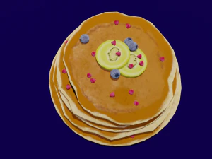 パンケーキ 3Dモデル
