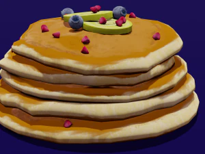 パンケーキ 3Dモデル