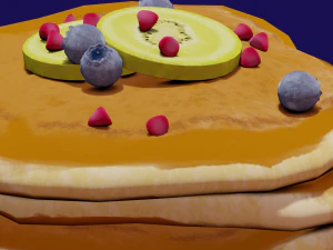 パンケーキ 3Dモデル