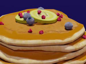 パンケーキ 3Dモデル
