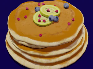 パンケーキ 3Dモデル