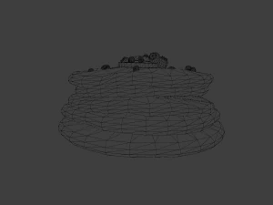 パンケーキ 3Dモデル