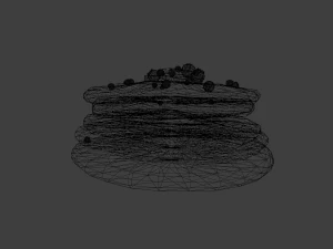 パンケーキ 3Dモデル