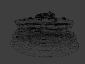 パンケーキ 3Dモデル