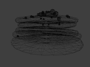 パンケーキ 3Dモデル