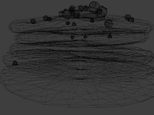 パンケーキ 3Dモデル