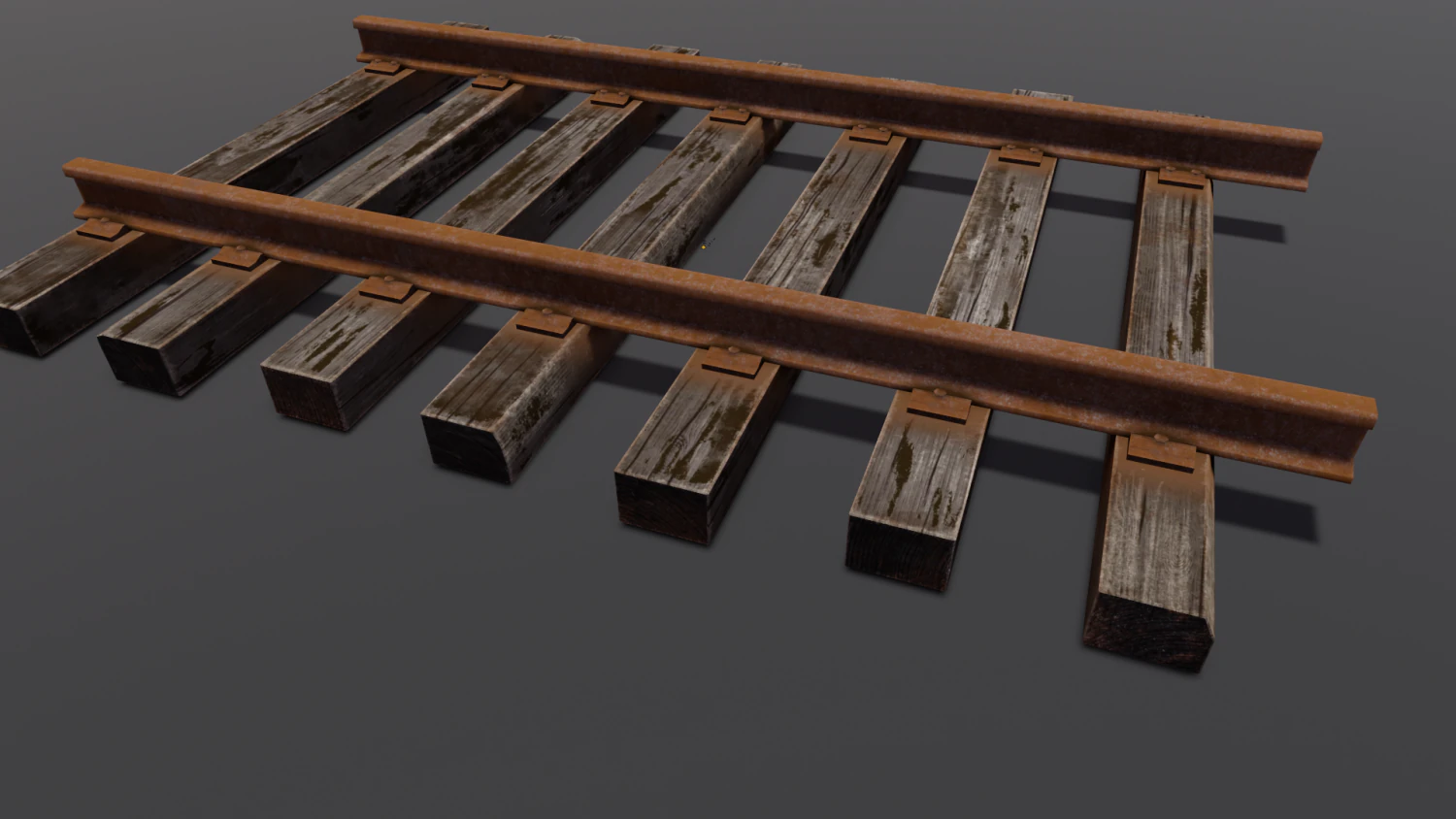 Train track 3D Model .c4d .max .obj .3ds .fbx .stl .blend 