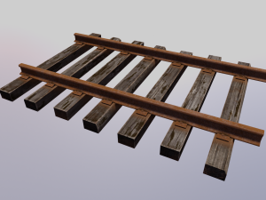 Train track 3D Модель