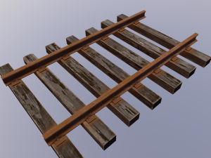 Train track 3D Модель