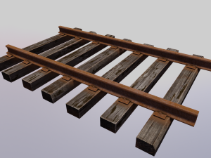 Train track 3D Модель