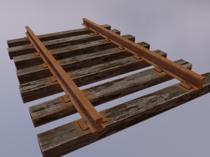 Train track 3D Модель