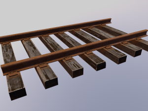 Train track 3D Модель
