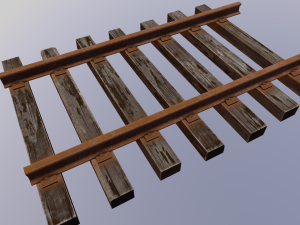Train track 3D Модель