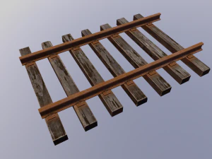 Train track 3D Model