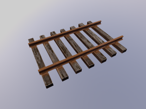 Train track 3D Модель