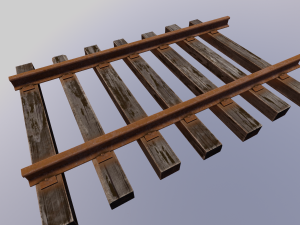 Train track 3D Модель