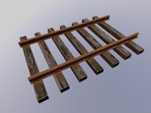 Train track 3D Модель