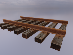 Train track 3D Модель