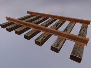 Train track 3D Модель