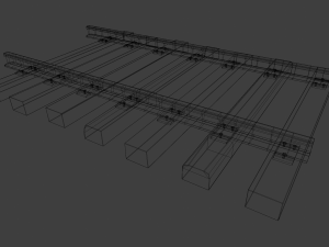 Train track 3D Модель