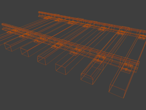 Train track 3D Модель