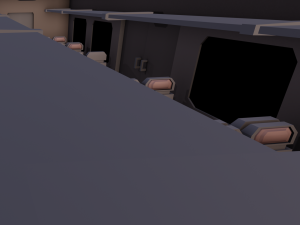 Train interior seat 3Dモデル