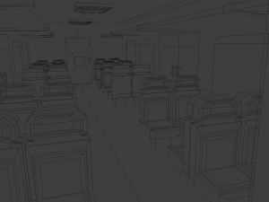 Train interior seat 3Dモデル