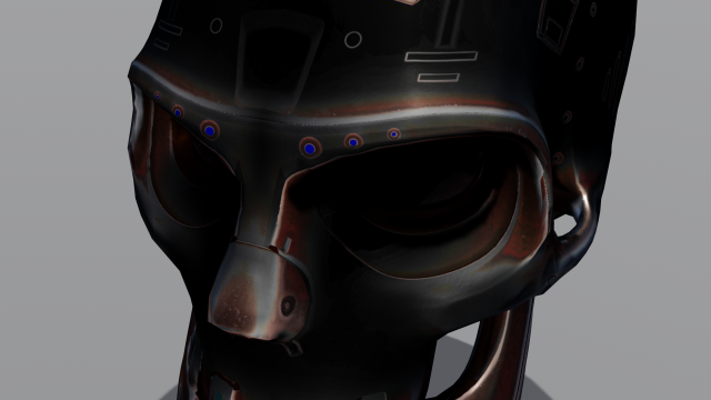 Sci fi skull 3D Модель .c4d .max .obj .3ds .fbx .stl .blend 