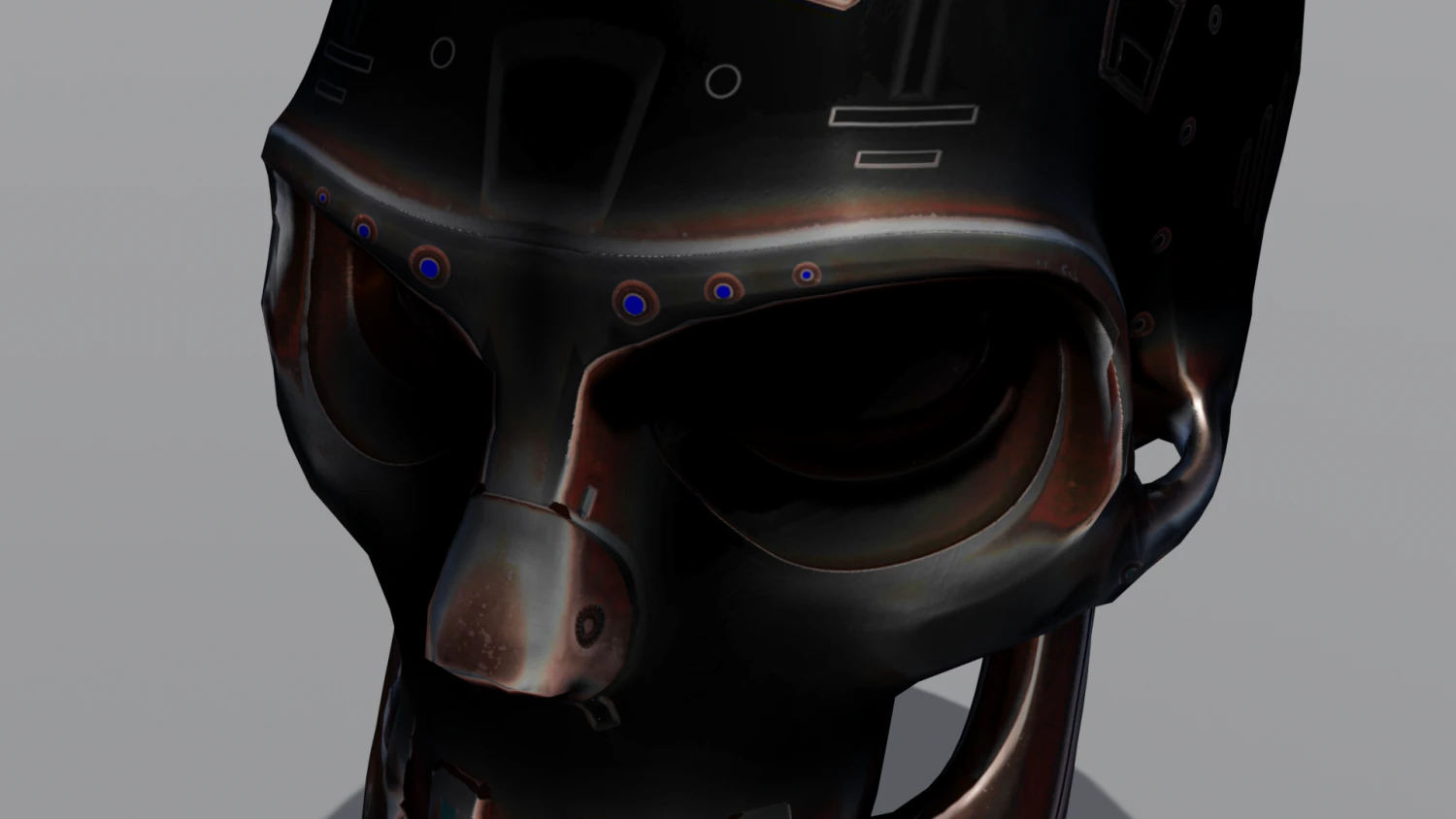 Sci fi skull 3D Model .c4d .max .obj .3ds .fbx .stl .blend