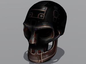 Sci fi skull 3D Модель