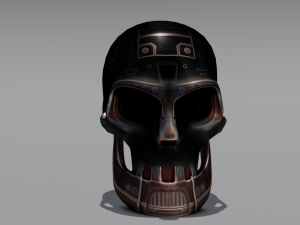 Sci fi skull 3D Модель