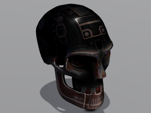 Sci fi skull 3D Модель
