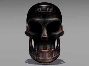 Sci fi skull 3D Модель