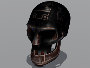 Sci fi skull 3D Модель