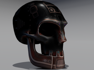 Sci fi skull 3D Модель