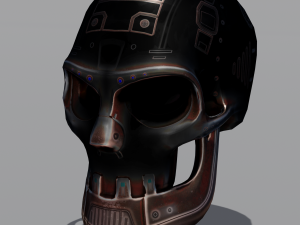 Sci fi skull 3D Модель