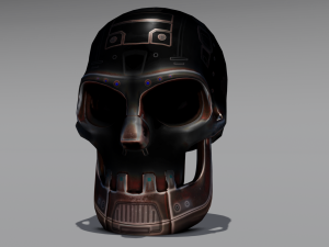 Sci fi skull 3D Модель