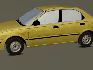 Old Car Model 3D