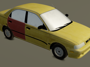 Old Car Model 3D