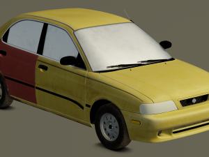 Old Car Model 3D