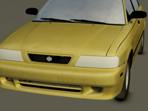 Old Car Model 3D